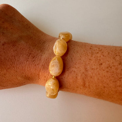 OPALE – Bracelet de perles ovales colorées