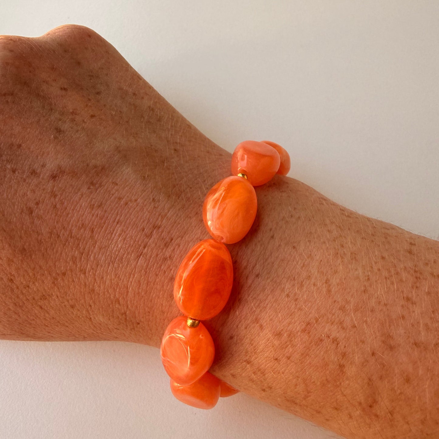 OPALE – Bracelet de perles ovales colorées