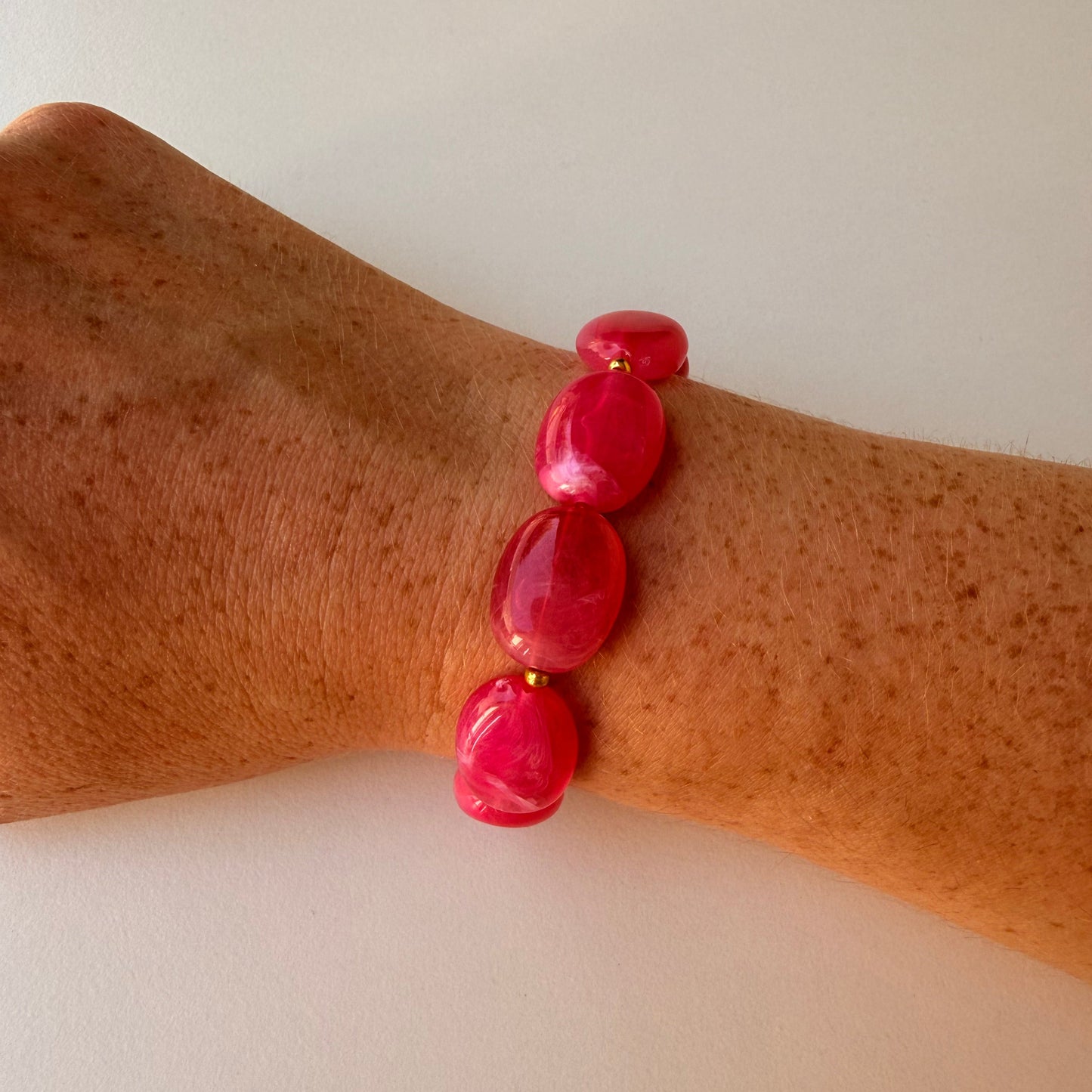 OPALE – Bracelet de perles ovales colorées
